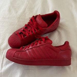 Red Adidas men’s sneakers